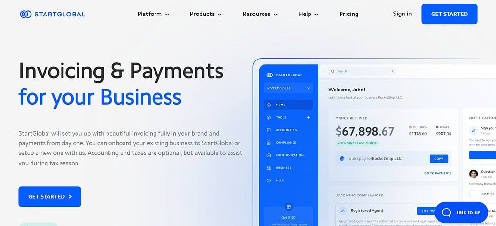 Start Invoicing