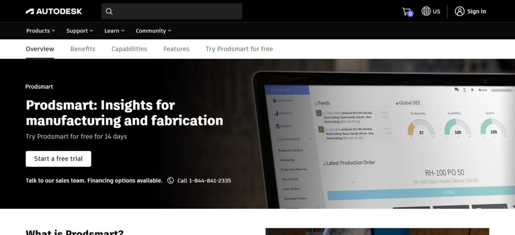 Prodsmart (Best Manufacturing Execution System (MES) Software)