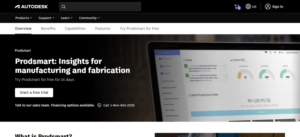 Prodsmart (Best Manufacturing Execution System (MES) Software)