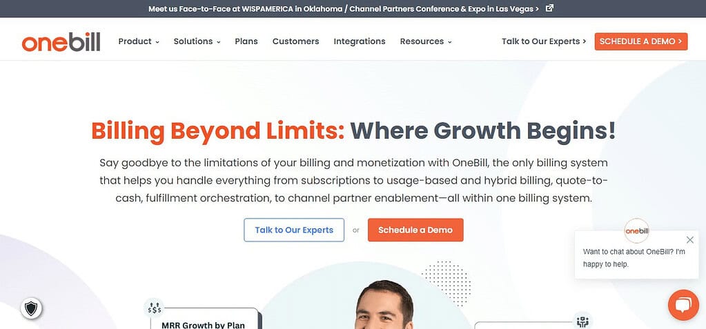 OneBill (Best Subscription Revenue Management Software)