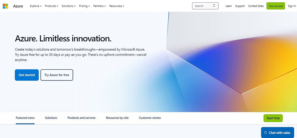 Microsoft Azure (Best Cloud Platform as a Service (PaaS) Software)
