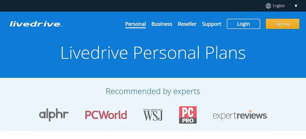 Livedrive Personal Backup