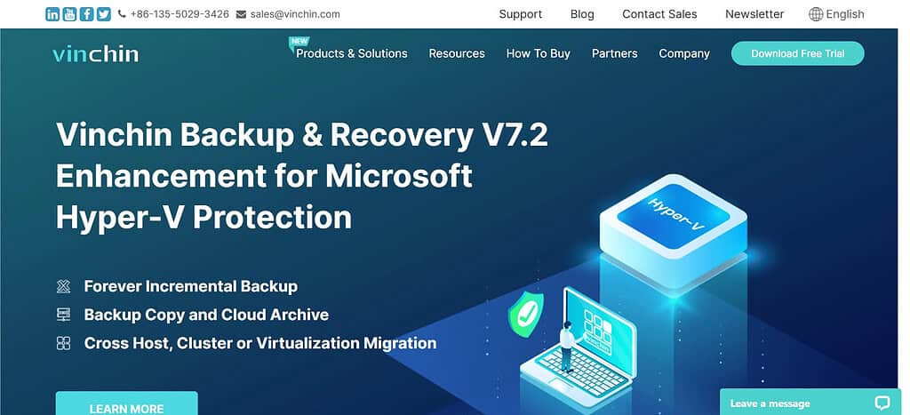 Vinchin Backup & Recovery (Best Online Backup Software)
