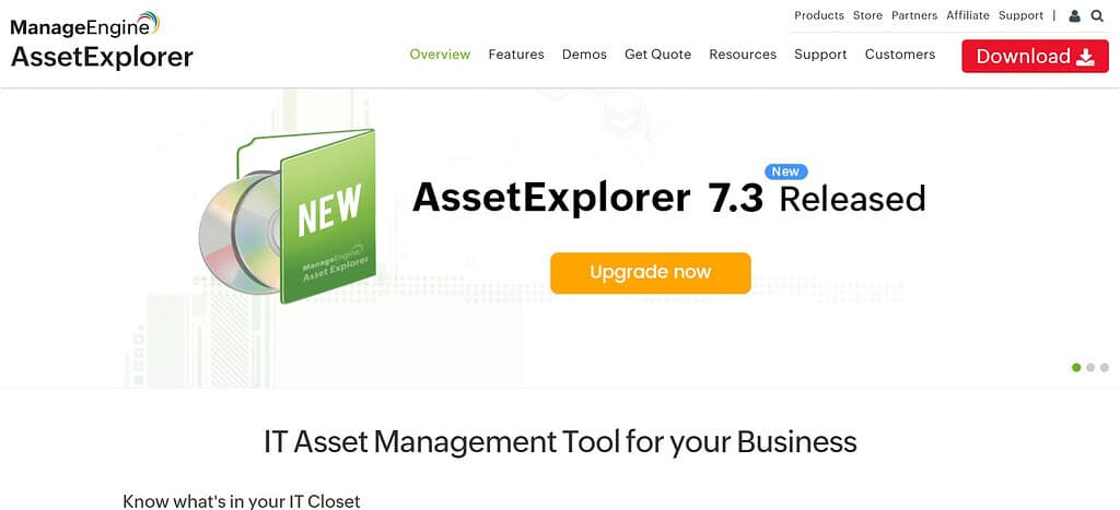 ManageEngine AssetExplorer (Best IT Asset Management Software )