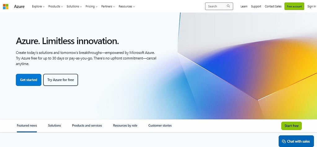 Azure cloud services