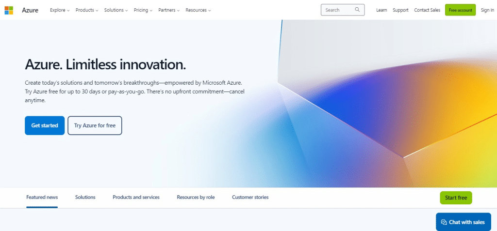 Azure cloud services