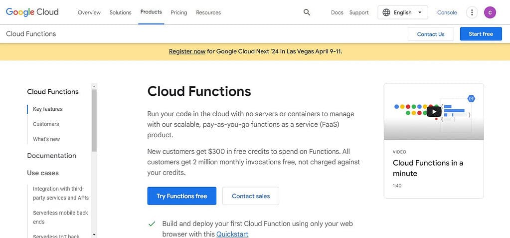 Google Cloud Functions