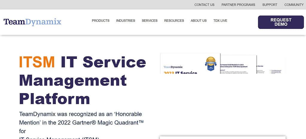 TeamDynamix IT Service Management