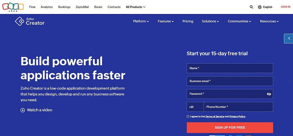 Zoho Creator