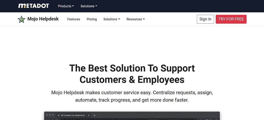 Mojo Helpdesk