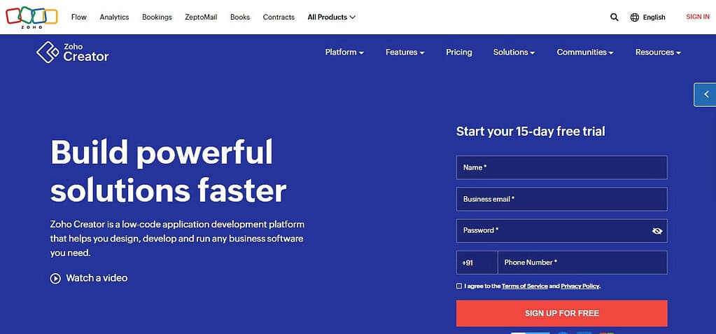 Zoho Creator