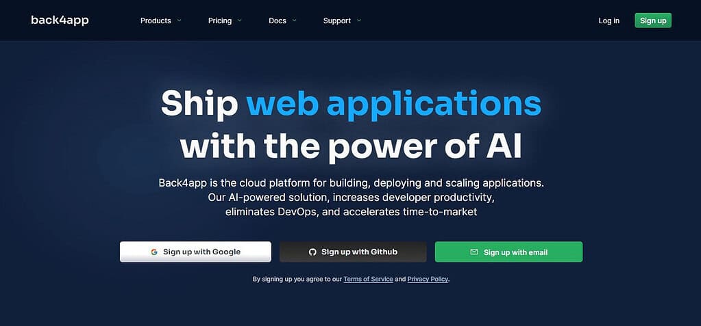 Back4app (Best Cloud Platform as a Service (PaaS) Software)