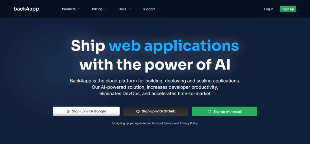 Back4app (Best Cloud Platform as a Service (PaaS) Software)