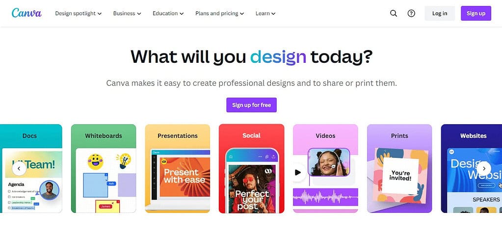 Canva (Best Software For Graphic Design)