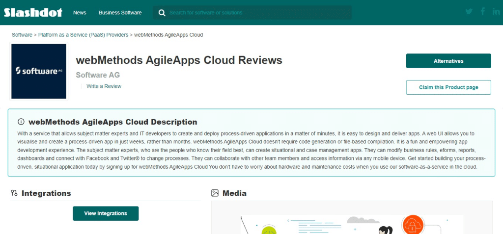 webMethods AgileApps Cloud (Best Cloud Platform as a Service (PaaS) Software)