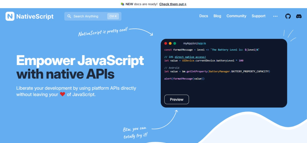 NativeScript (Best Application Development Software )