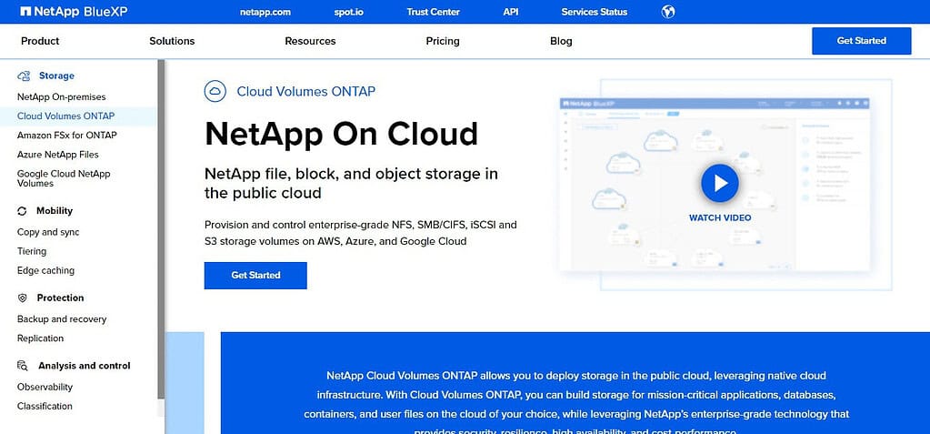 NetApp Cloud Volumes ONTAP (Best Cloud Platform as a Service (PaaS) Software)