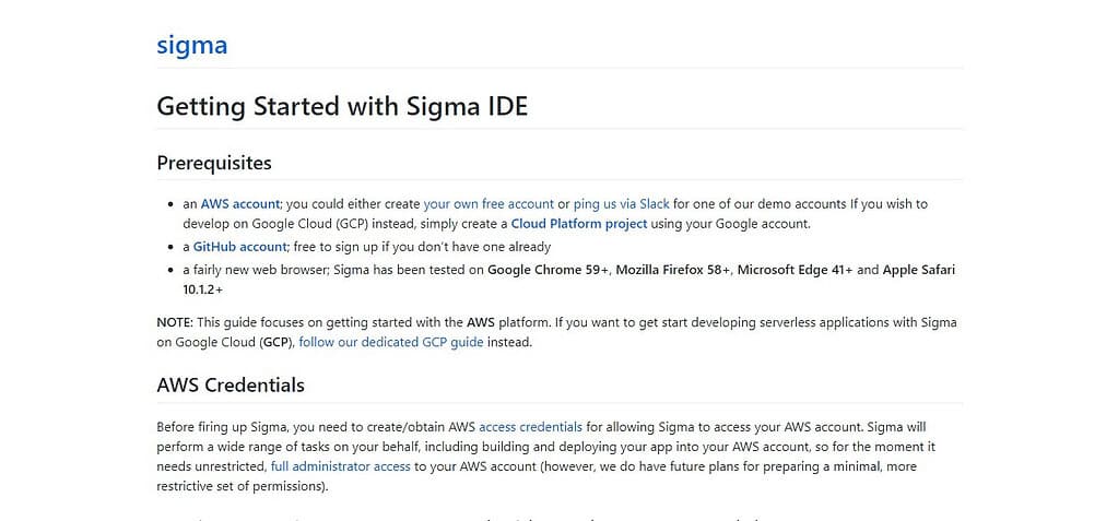 Sigma IDE