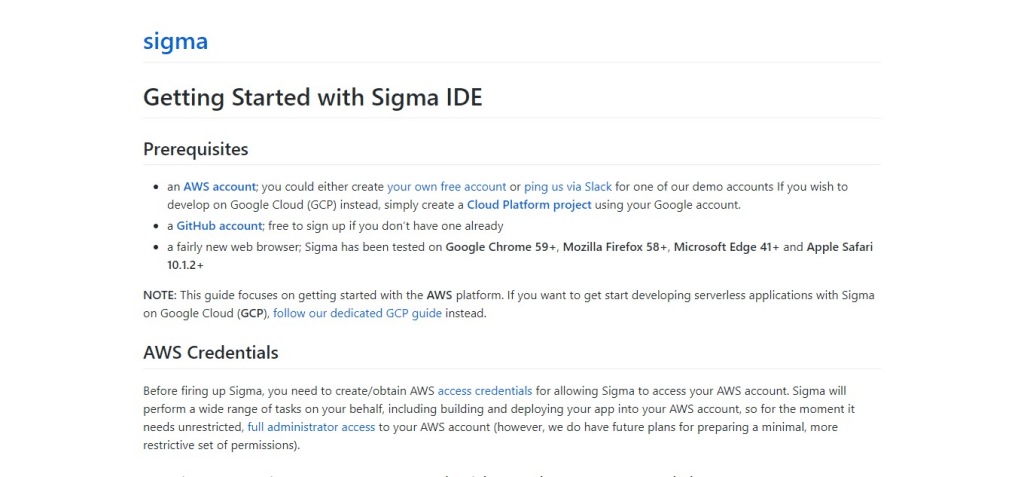 Sigma IDE