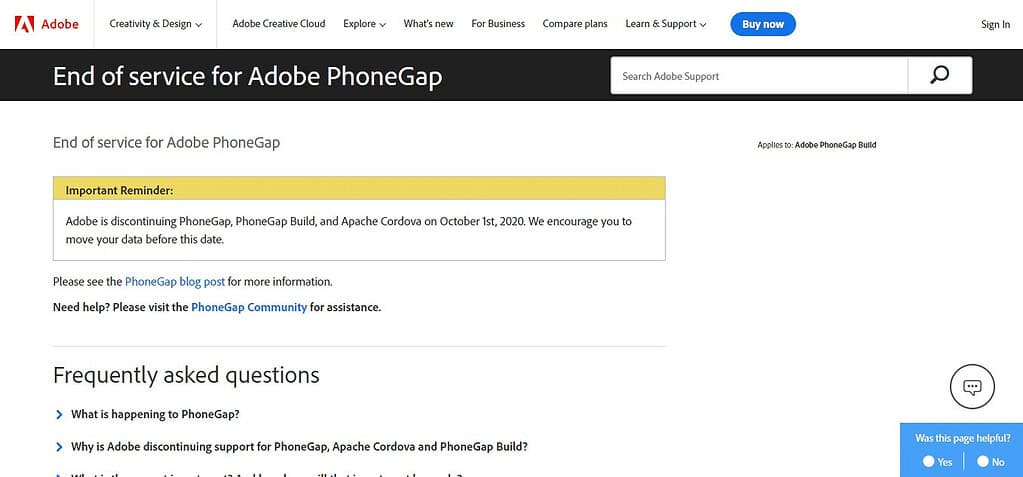 Adobe PhoneGap