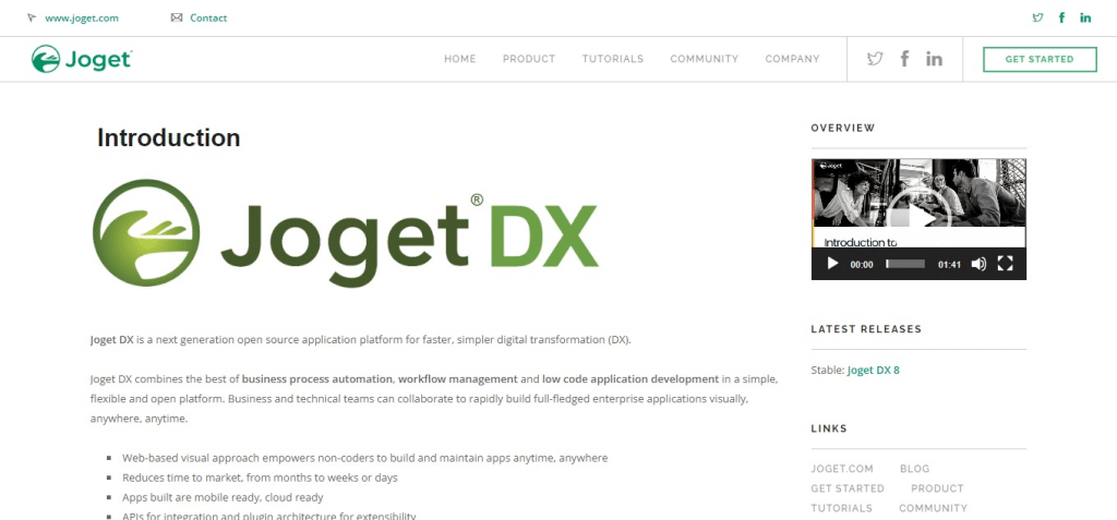 Joget DX (Best Cloud Platform as a Service (PaaS) Software)