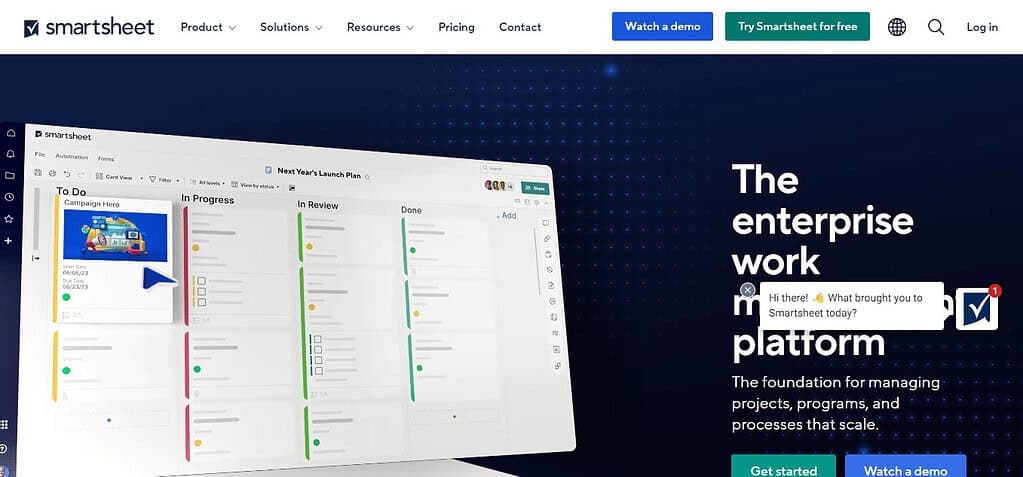 Smartsheet (Best Display Advertising Software )