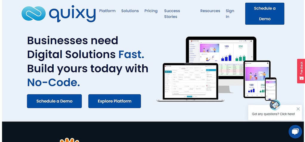 Quixy (Best Application Development Software )