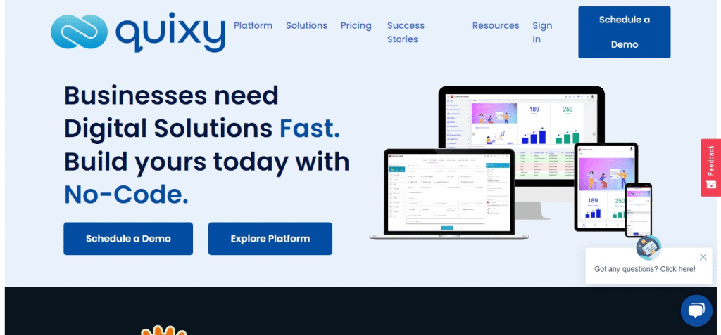 Quixy (Best Application Development Software )