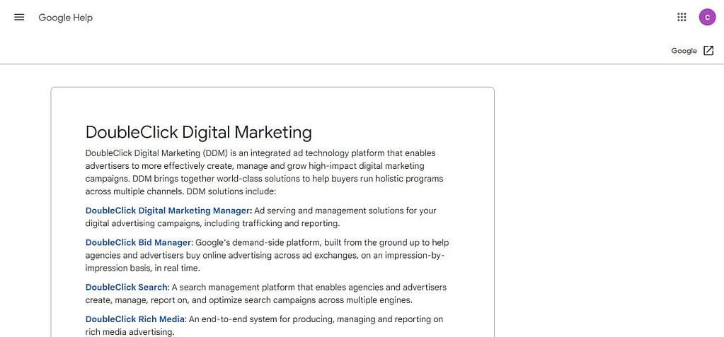 DoubleClick by Google (now part of Google Ad Manager) (Best Other Digital Advertising Software)