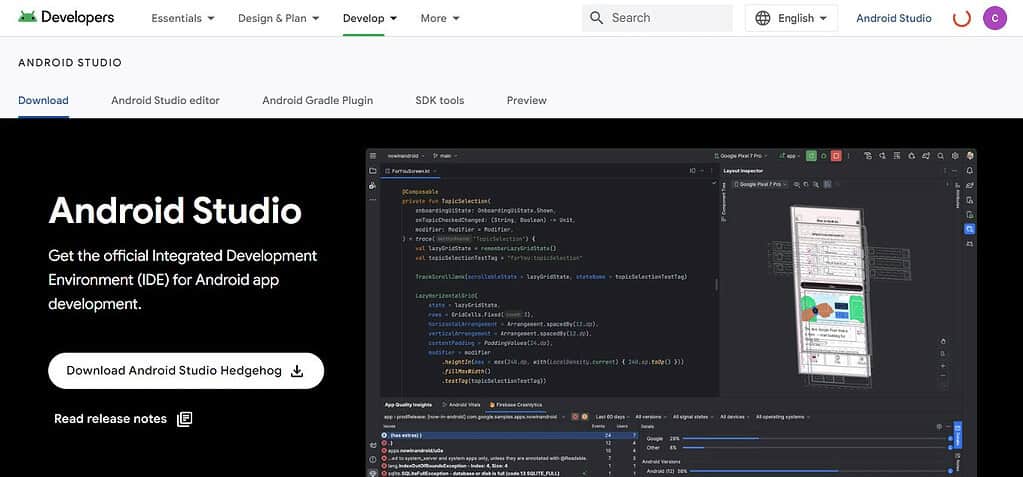 Android Studio (Best Application Development Software )