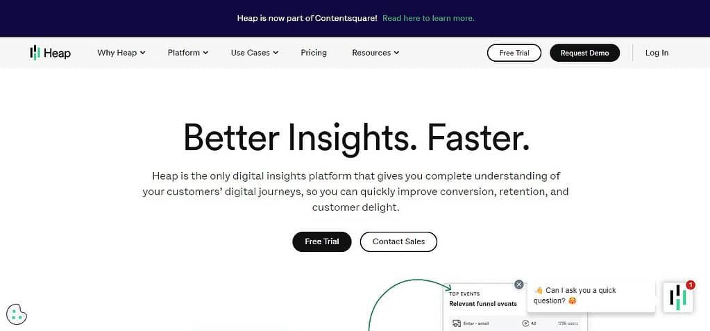 Heap (Best Other Digital Advertising Software)