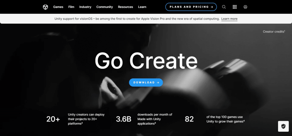 Unity (Best Application Development Software )