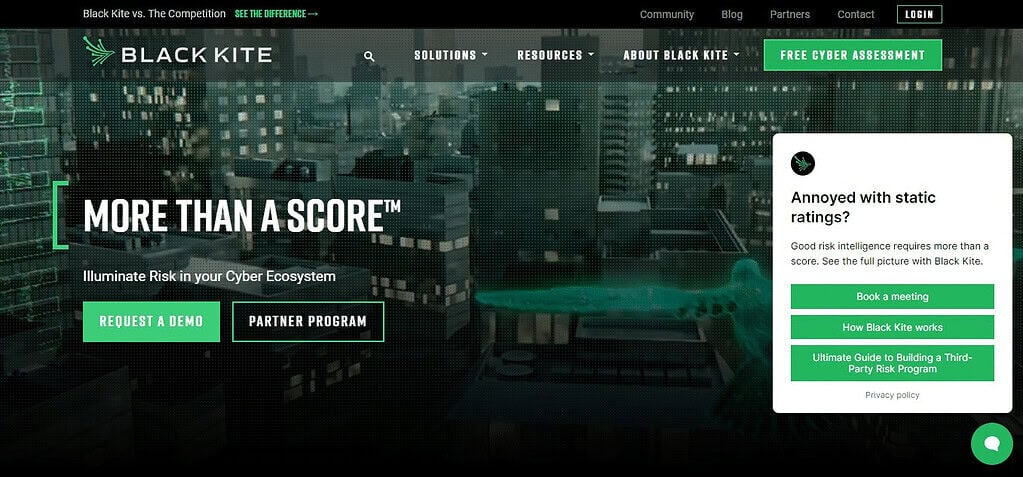 Black Kite Third Party Risk Intelligence Platform