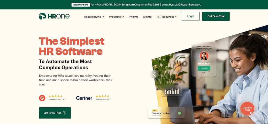 HROne (Best HRMS & HCM Software)