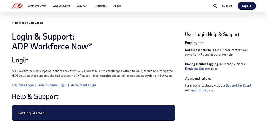 ADP Workforce Now