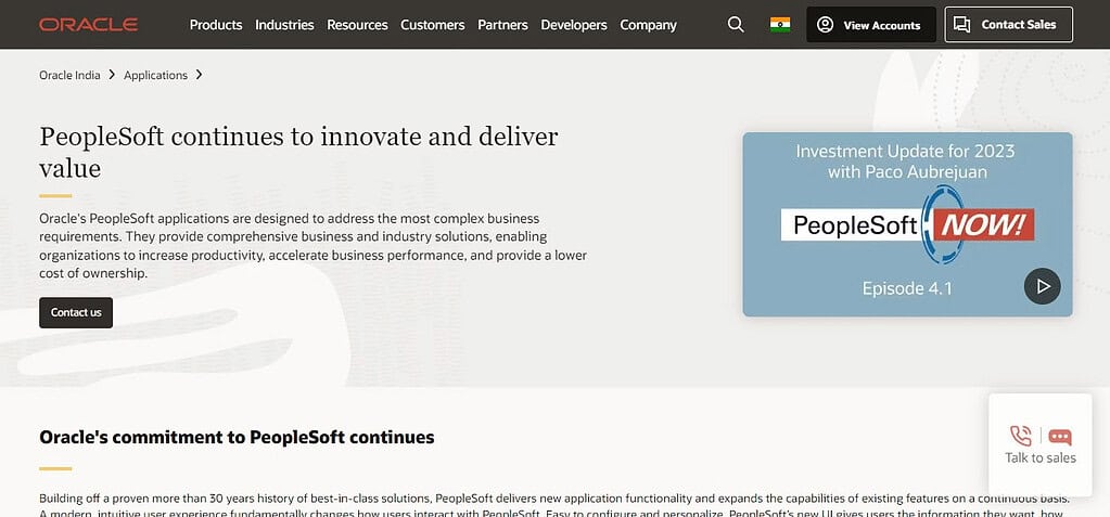 Oracle PeopleSoft (Best HRMS & HCM Software)