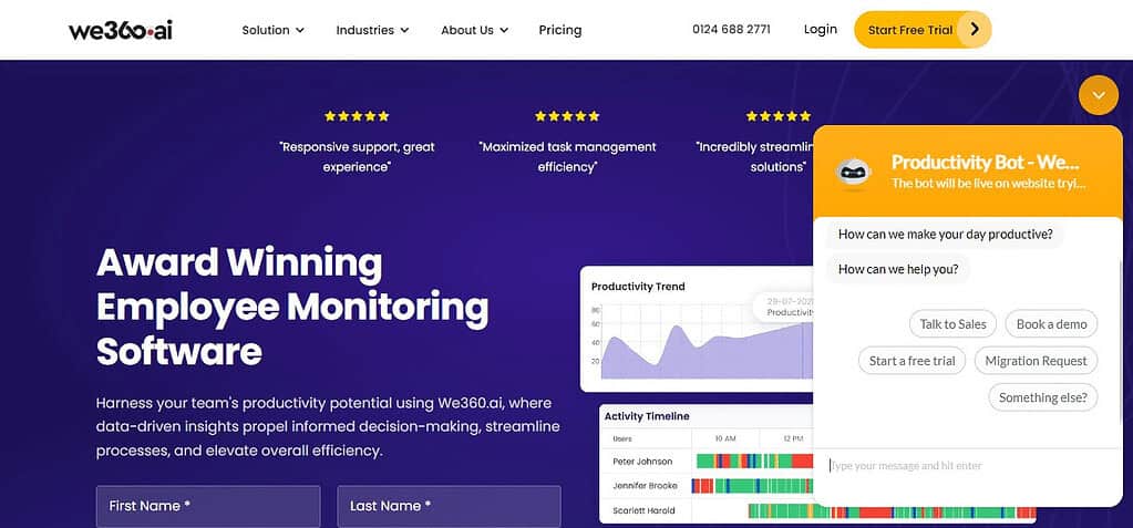 We360.ai (Best Employee Monitoring Software)