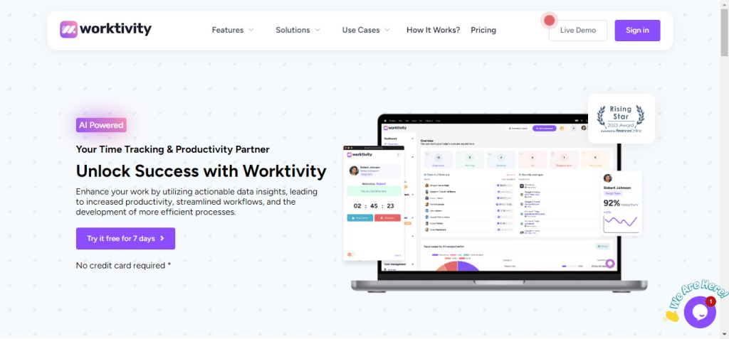 Worktivity (Best Employee Monitoring Software)