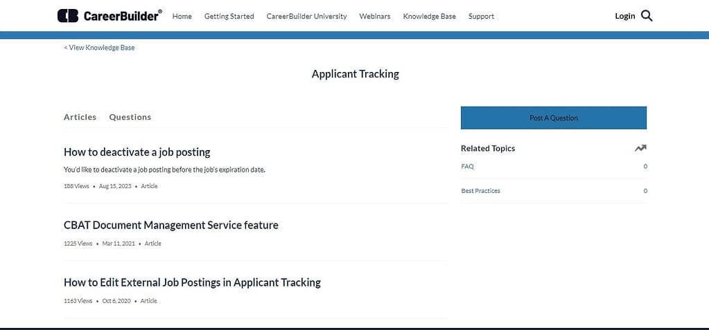 CareerBuilder Applicant Tracking