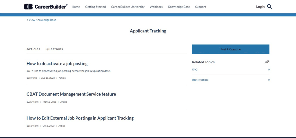 CareerBuilder Applicant Tracking