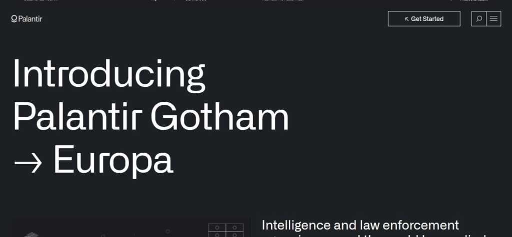 Palantir Gotham (Best AI Tools For Government Use)