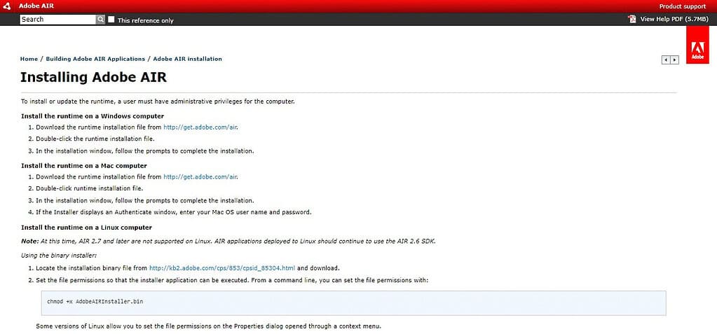 Adobe AIR