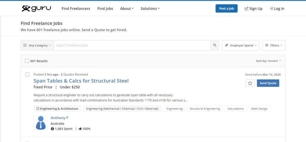 Guru Jobs (Best Applicant Tracking Systems (ATS))