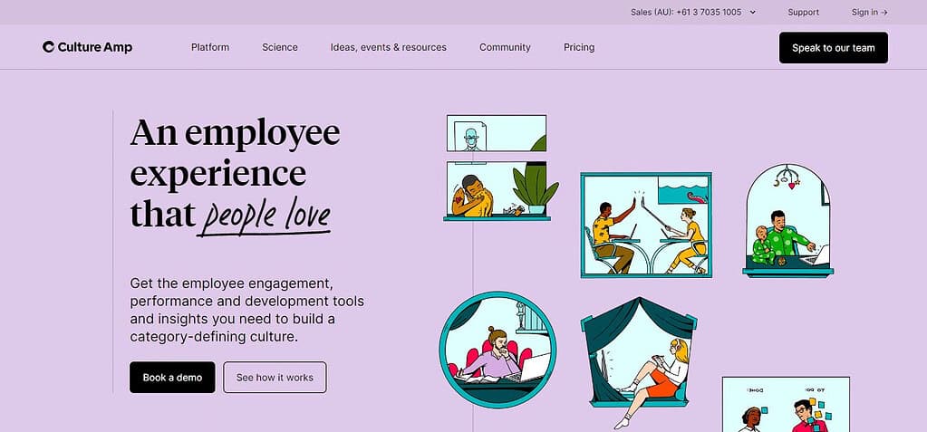 Culture Amp (Best Employee Engagement Software )