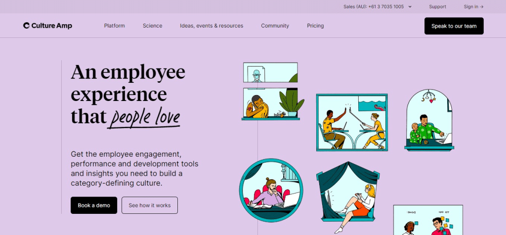 Culture Amp (Best Employee Engagement Software )
