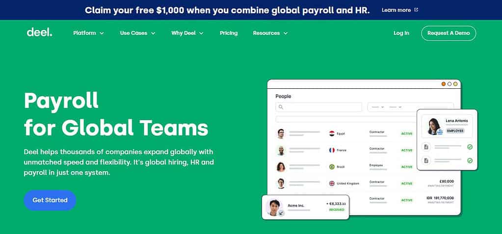 Deel (Best Employee Engagement Software )