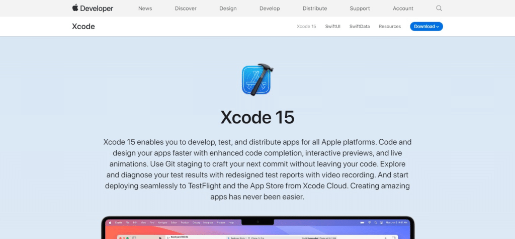Xcode (Best Application Development Software )