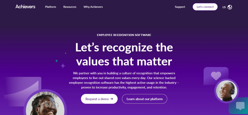 Achievers (Best Employee Engagement Software )