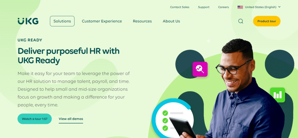 UKG Ready (Best Employee Engagement Software )