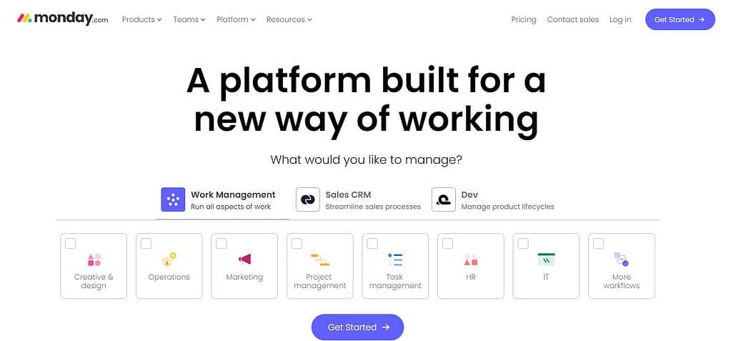 monday.com (Best Employee Engagement Software )